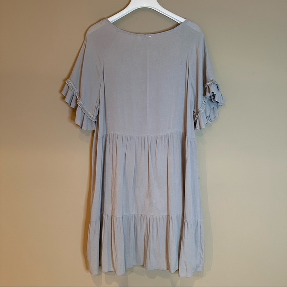 Umgee Women S Boho Babydoll Dress / Tunic length top Lace Ruffle Cottagecore - Picture 6 of 7